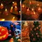 Halloween Orange Pumpkin Lanterns – Battery Operated String Lights, 30 LED Smiley Face Jack-O’-Lanterns, Indoor & Outdoor Waterproof, Warm White